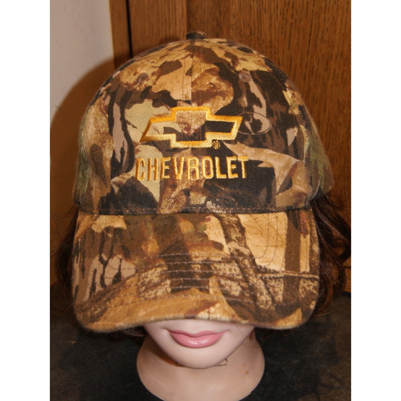 Chevy Chevrolet Hat Cap Men's Camouflage One Size Strap Back - Picture 1 of 9